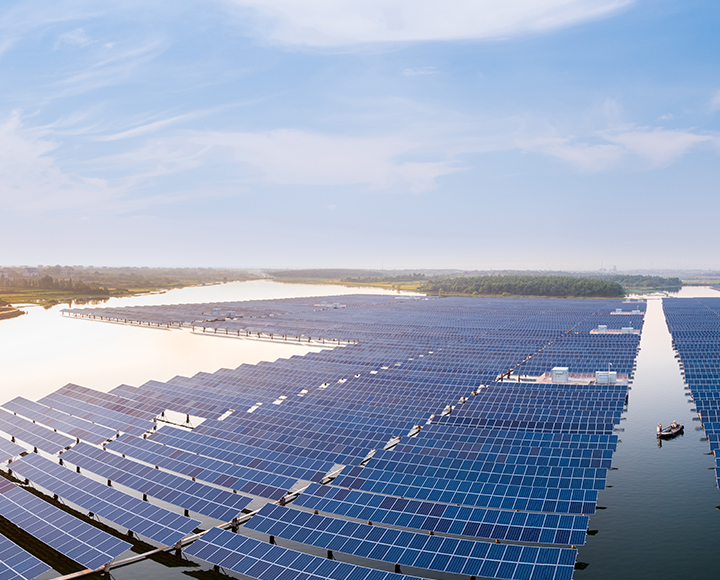 Fishery-solar hybrid projects